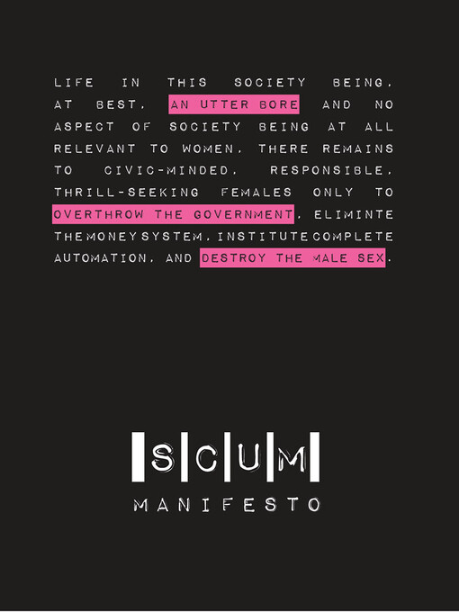 Title details for SCUM Manifesto by Valerie Solanas - Available
